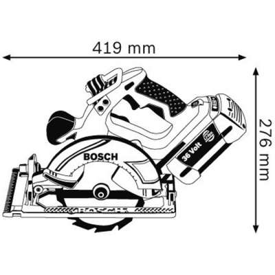 Аккумуляторная дисковая пила BOSCH GKS 36 V-Li 0.601.673.R02