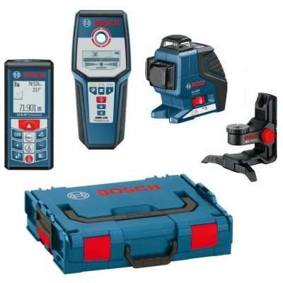 Набор Bosch 5 в 1: BOSCH GLM80+GLL3-80+GMS120+L-BOXX 0.615.994.D94