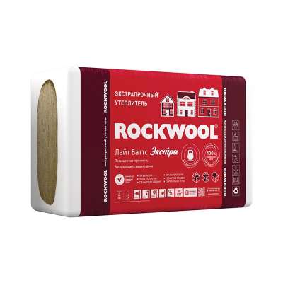 Утеплитель ROCKWOOL ЛАЙТ БАТТС ЭКСТРА 1000х600х50 мм, 8 шт