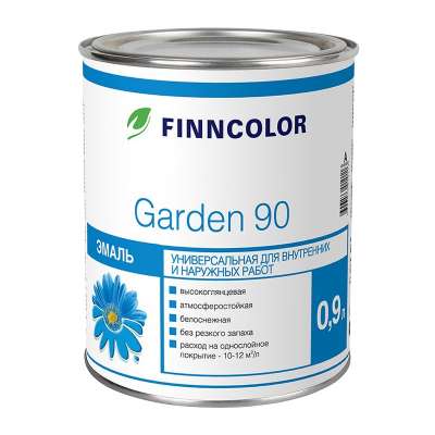 Эмаль алкидная Finncolor Garden 90 A высокоглянцевая (0,9 л)